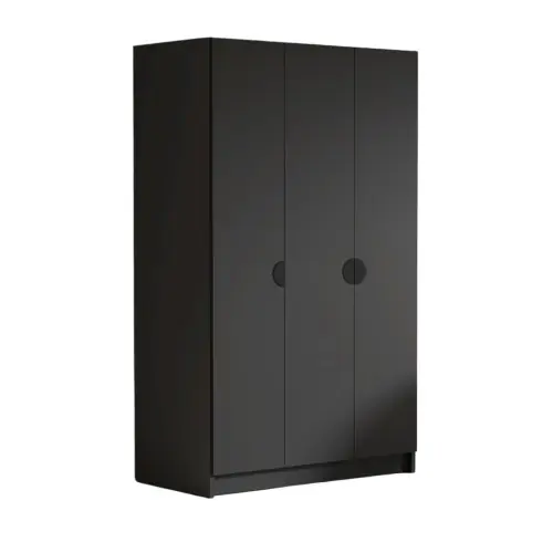 Szafa z półkami i drążkiem KAMON 150 cm czarny mat Oferta czasowa