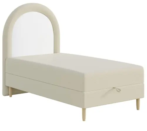 Łóżko dziecięce typu boxspring z zaokrąglonym zagłówkiem BALIO Najlepsza cena