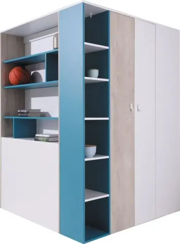 Garderoba narożna MARS PL1 (135cm) (LED) Super okazja