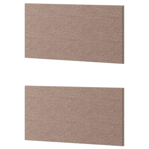 Taniej Dwa panele tapicerowane brązowe do łóżka WOOW WO-14