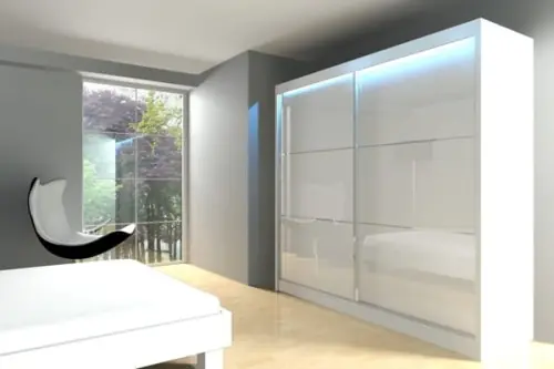 Szafa przesuwna ze szkłem Lacobel VIVIO 200 cm Nie przegap