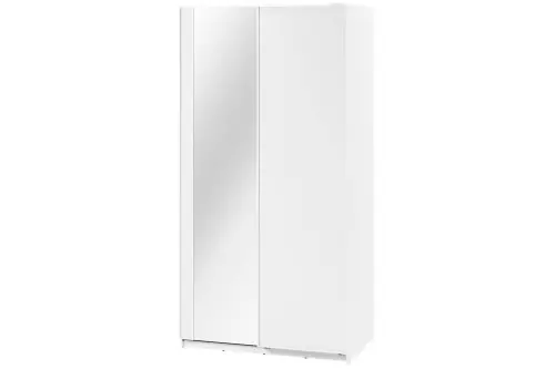 Niska cena Szafa dwudrzwiowa 120 cm z lustrem MAXI MX-01