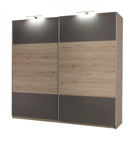 Szafa przesuwna DION (225cm) (LED) Nowy