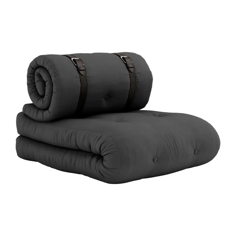 Fotel rozkładany Karup Design Buckle Up Dark Grey Bonami Taniej