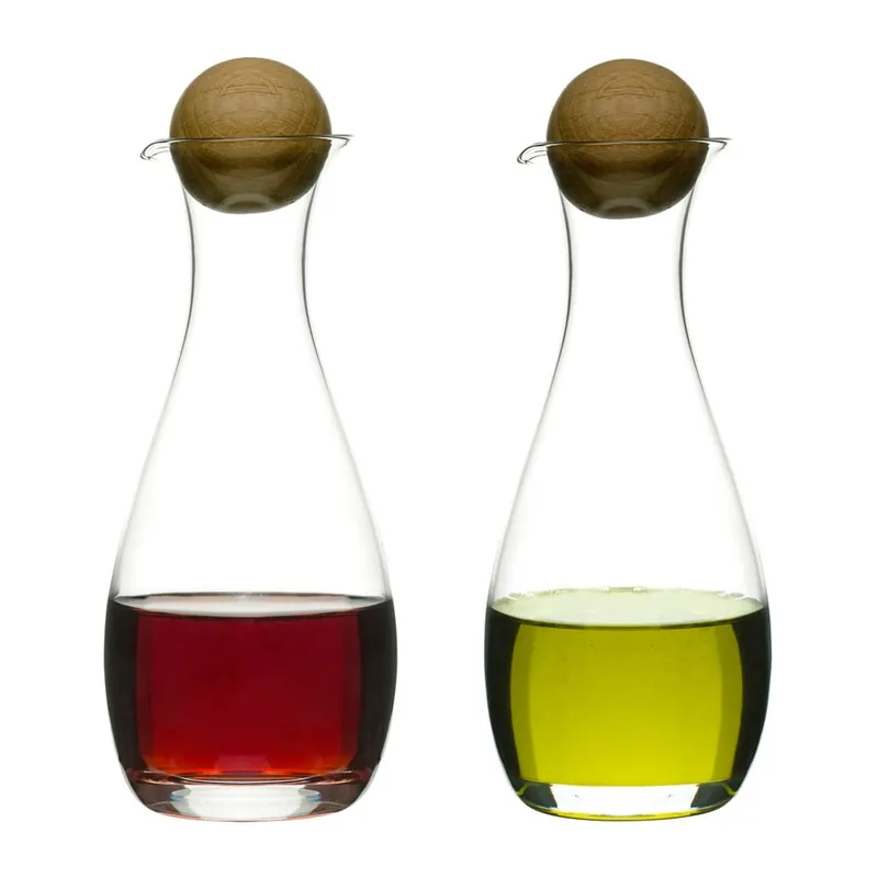 Tani Zestaw 2 butelek na ocet i olej Sagaform Oval, 300 ml Bonami