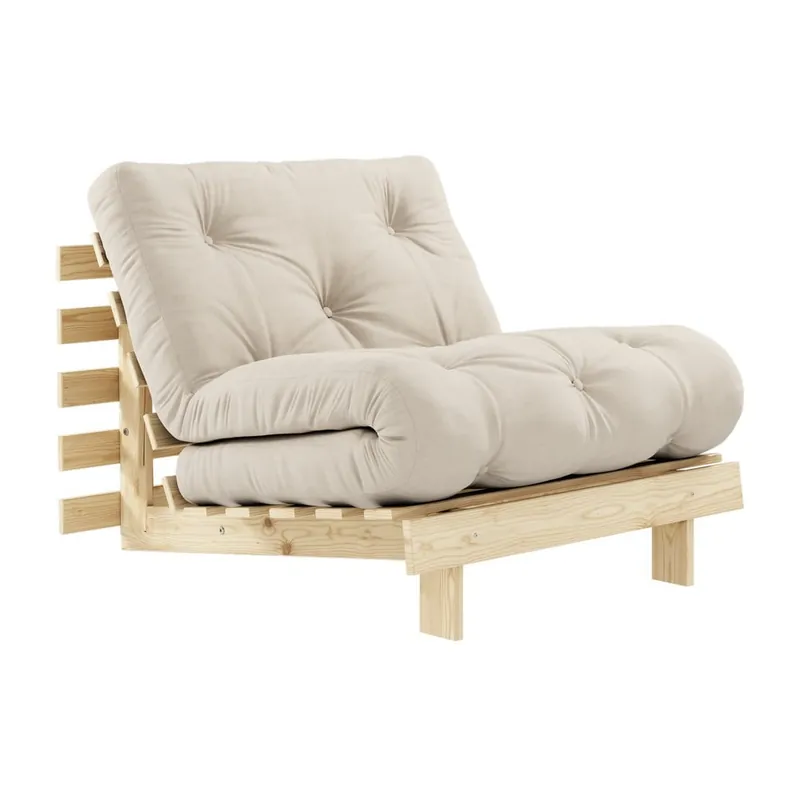 Fotel rozkładany Karup Design Roots Raw/Beige Bonami Najlepsza cena