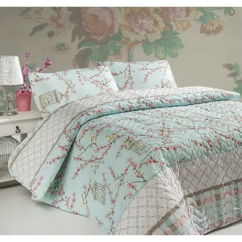 Oferta Pikowana narzuta i poszewka na poduszkę Single 156, 160x220 cm Bonami