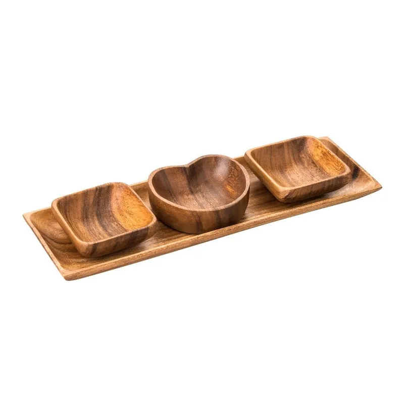 Miski do serwowania z tacą Kora – Premier Housewares Bonami Wyjątkowa oferta