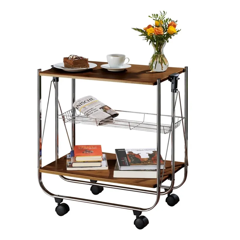 Regał na kółkach Wenko Serving Walnut Bonami Kup online