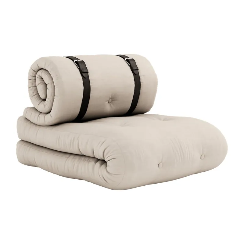Popularny Fotel rozkładany Karup Design Buckle Up Beige Bonami