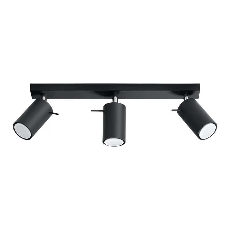 Czarna lampa punktowa 8x45 cm Etna – Sollux Bonami Nowość