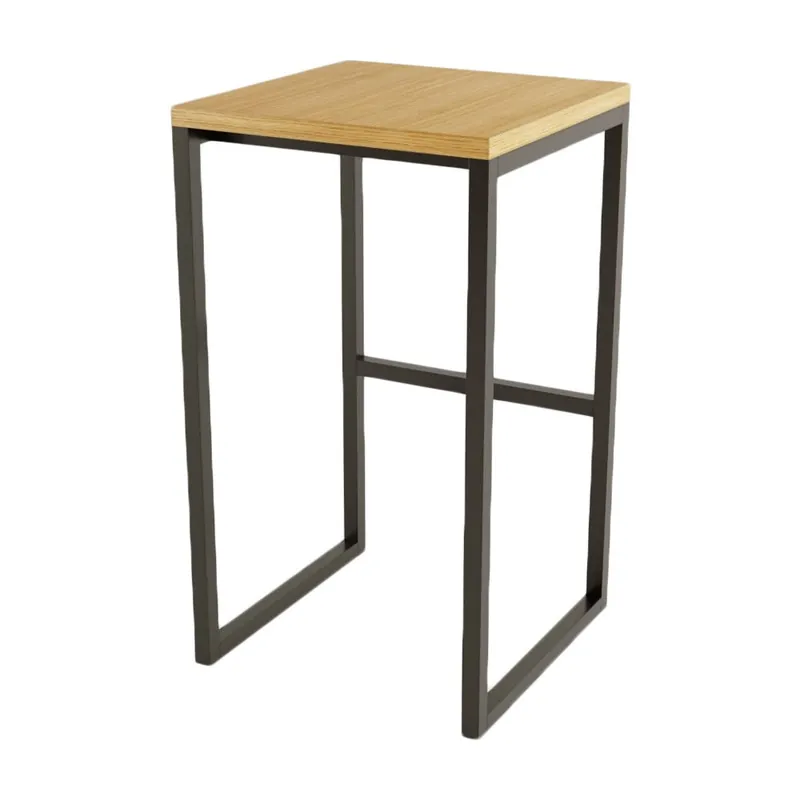 Czarny/w naturalnym kolorze hoker w dekorze dębu Frame – Woodman Bonami Taniej