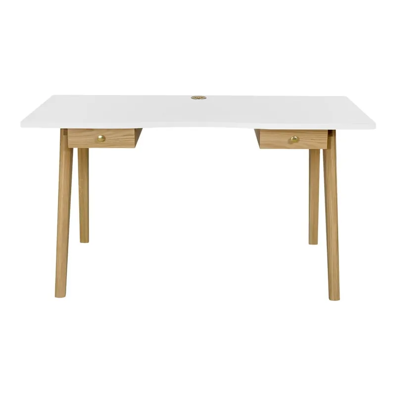 Ekspresowa dostawa Biurko w dekorze dębu 70x140 cm Nice – Woodman Bonami
