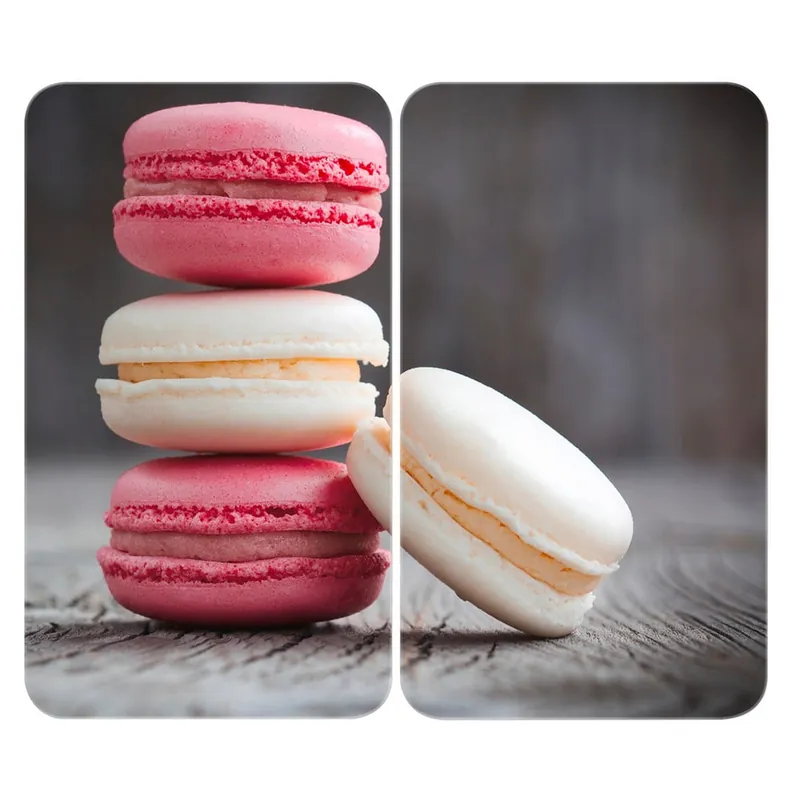 Zestaw 2 szklanych płyt ochronnych na kuchenkę Wenko Macarons, 52x30 cm Bonami Ekspresowa dostawa