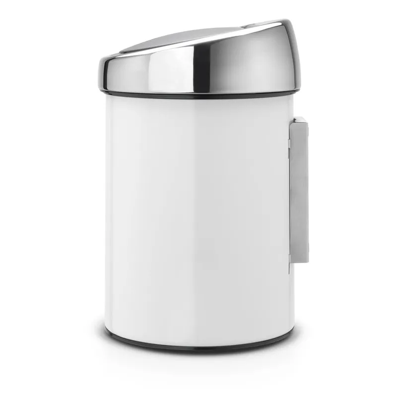 Biały stalowy kosz na śmieci otwierany na dotyk 3 l Touch Bin – Brabantia Bonami Wyjątkowa oferta