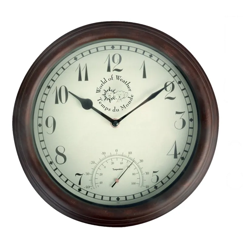 Tylko dziś Zegar ogrodowy z termometrem Esschert Design Time Bonami