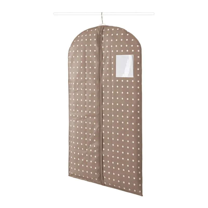 Beżowy pokrowiec na ubrania Compactor Dots, 100 cm Bonami Zniżka