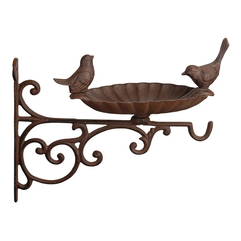 Dodaj do koszyka Uchwyt żeliwny z karmnikiem Esschert Design, dł. 28,1 cm Bonami