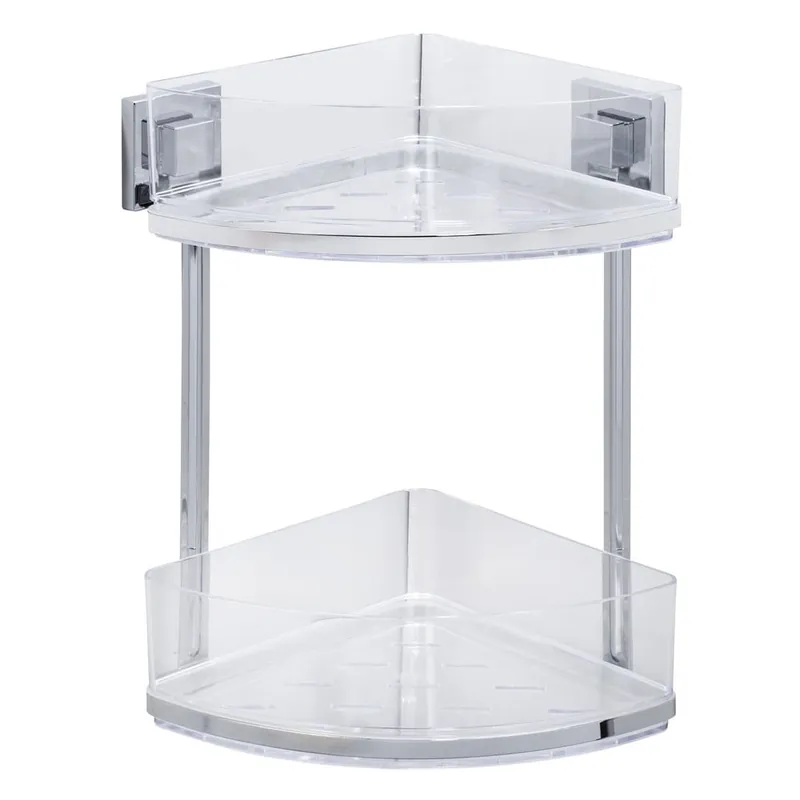 Podwójna półka narożna z przyssawką Wenko Vacuum-Loc, 19,5x28cm Bonami Szybka wysyłka