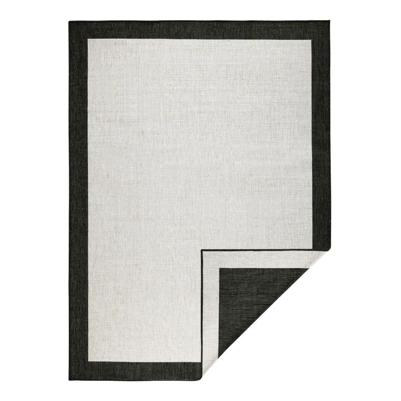 Wybór klientów Czarno-kremowy dywan dwustronny odpowiedni na zewnątrz NORTHRUGS Panama, 200x290 cm Bonami