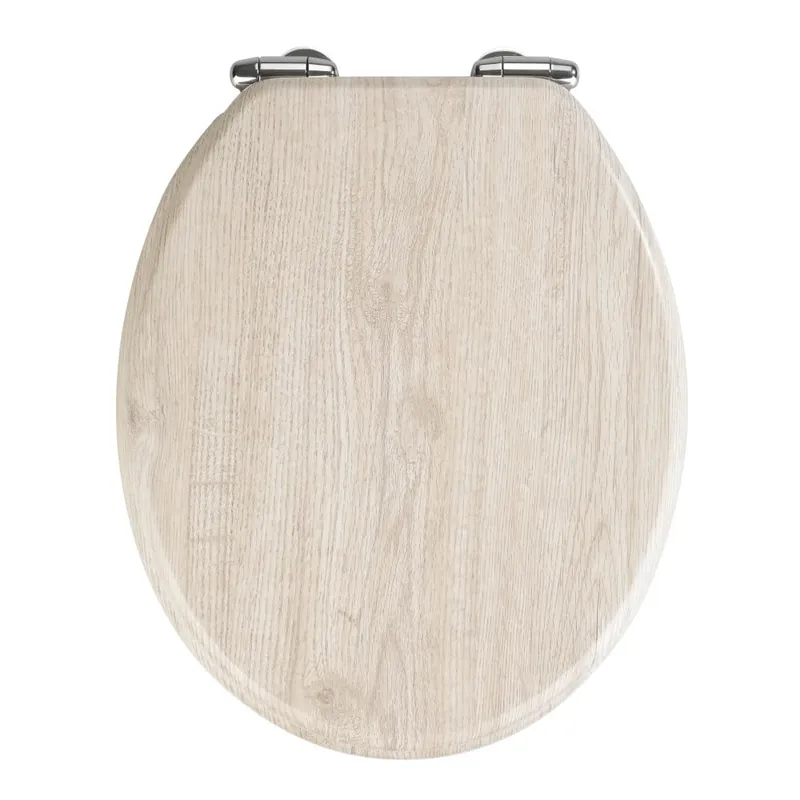 Ostatnie sztuki Jasnoszara deska sedesowa wolnoopadająca Wenko Oak, 42,5x35,5 cm Bonami