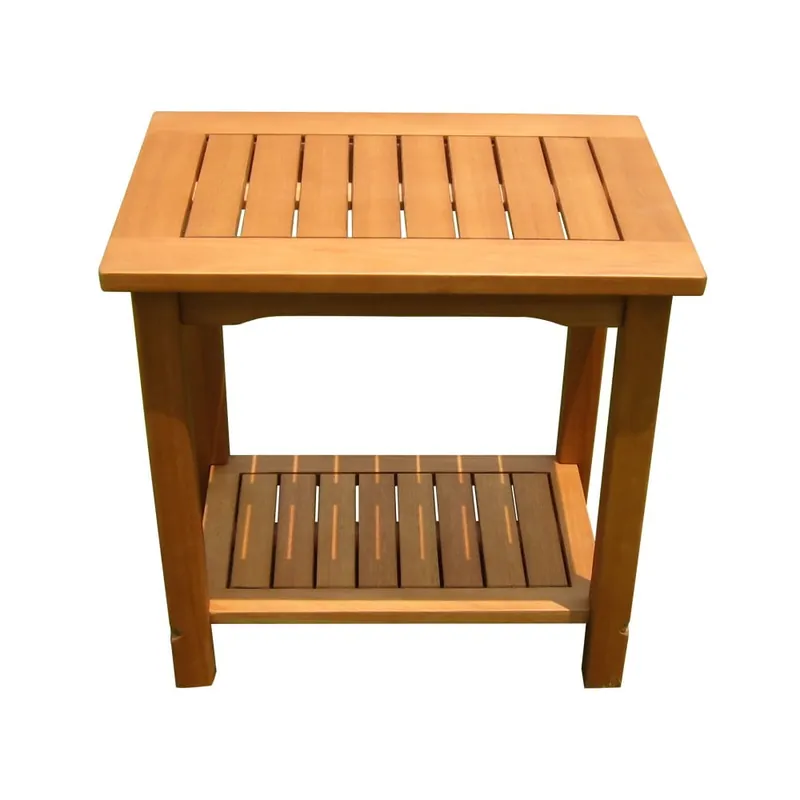 Cena promocyjna Stolik ogrodowy z litego drewna eukaliptusowego 35x50 cm Santa Cruz – Garden Pleasure Bonami