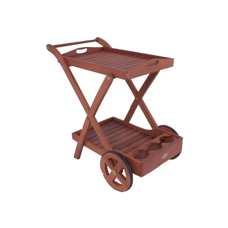 Bezpieczna płatność Barek ogrodowy z litego drewna eukaliptusowego 54x88 cm Toledo – Garden Pleasure Bonami
