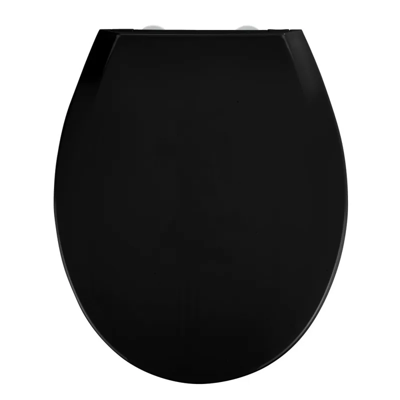 Czarna deska sedesowa wolnoopadająca Wenko Kos, 44x37,5 cm Bonami Ograniczona ilość