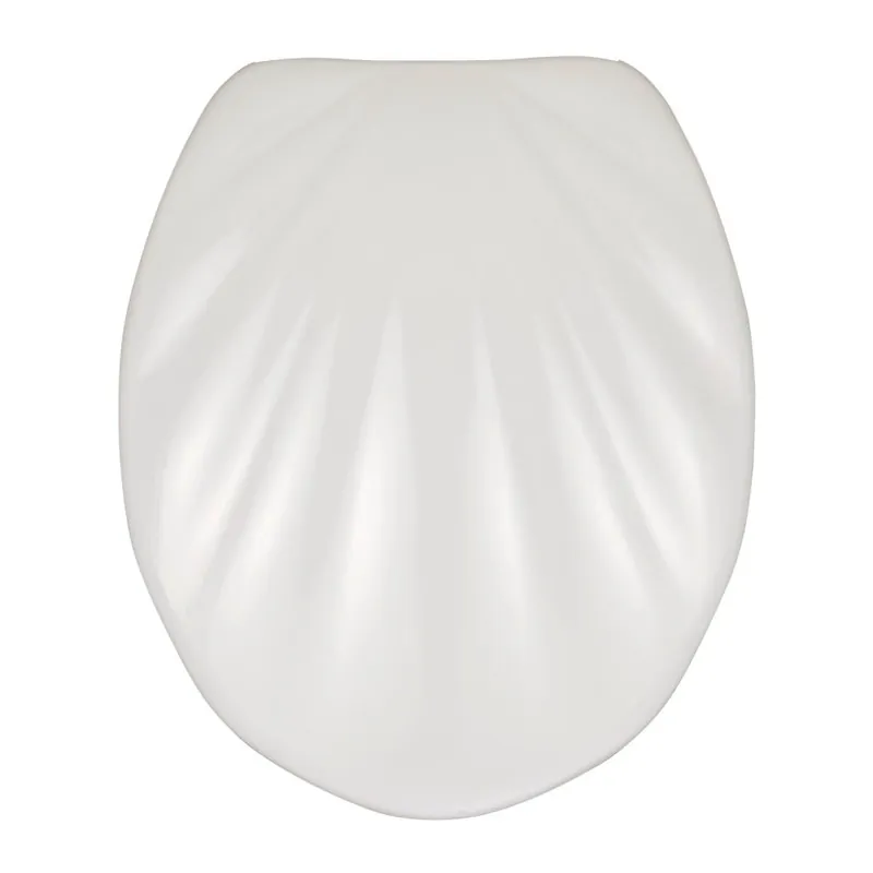 Szybka dostawa Biała deska sedesowa wolnoopadająca Wenko Premium Sea Shell, 45,5x38 cm Bonami