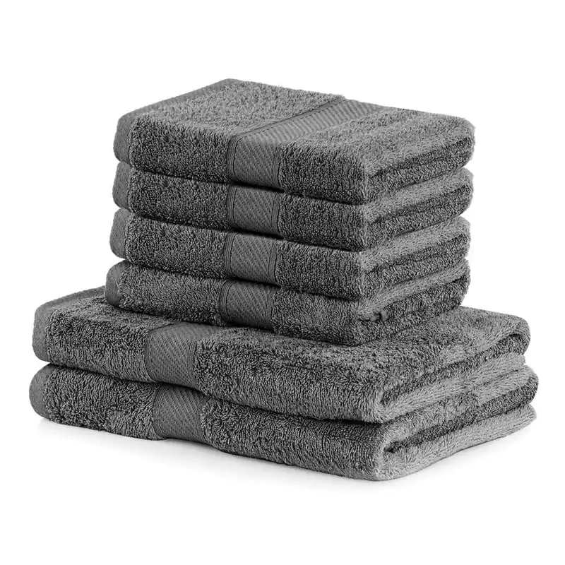 Komplet 6 ręczników DecoKing Bamby Charcoal Bonami Hit cenowy