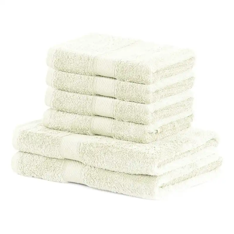 Komplet 6 jasnobeżowych ręczników DecoKing Bamby Ecru Bonami Oferta