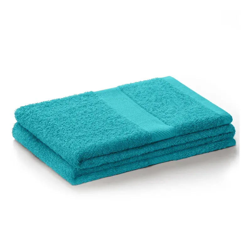 Niebieski/turkusowy ręcznik z mieszanki bambusa frotte 50x100 cm Bamby – DecoKing Bonami Okazja