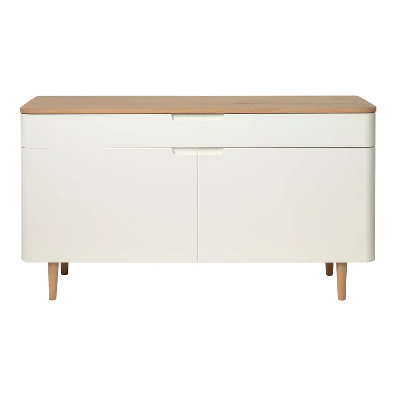 Niska komoda z drewna białego dębu Unique Furniture Amalfi Bonami Najlepsza cena