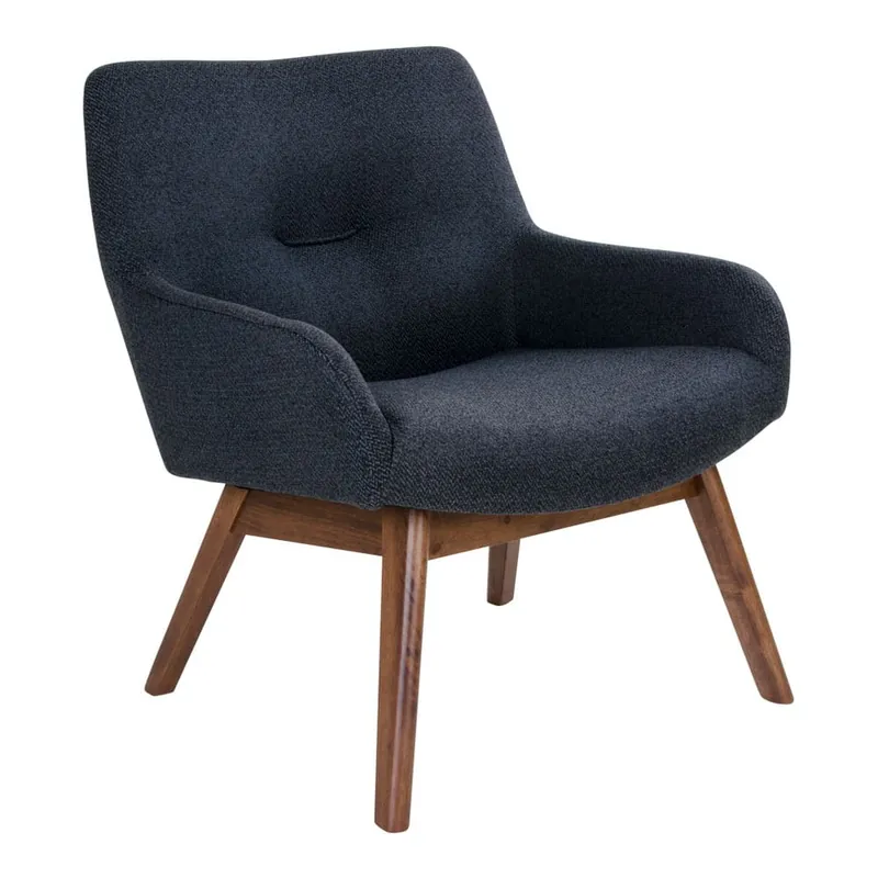 Ciemnokarmelowy fotel z drewna orzecha House Nordic London Bonami Promocja