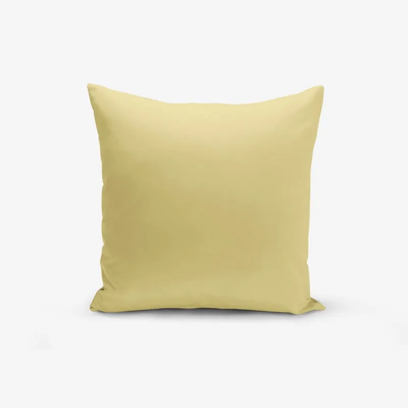 Zamów dziś Musztardowa poszewka na poduszkę Minimalist Cushion Covers Düz, 45x45 cm Bonami