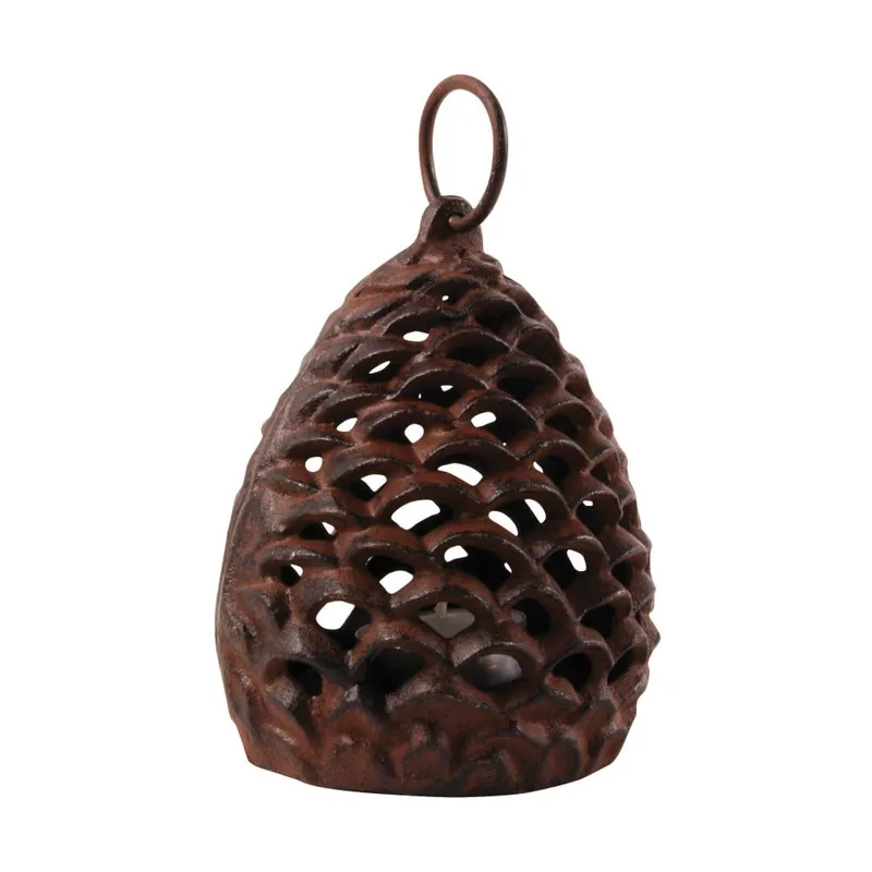 Obniżka ceny Metalowy lampion (wysokość 18 cm) Pine Cone – Esschert Design Bonami