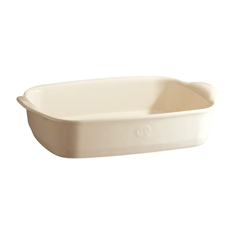 Kremowa ceramiczna prostokątna misa do zapiekania Emile Henry, 30x19 cm Bonami Szybka wysyłka