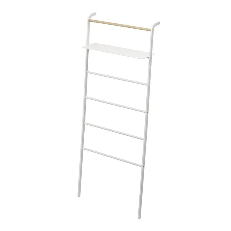 Biały wieszak z półką YAMAZAKI Tower Ladder Bonami Bezpieczna płatność