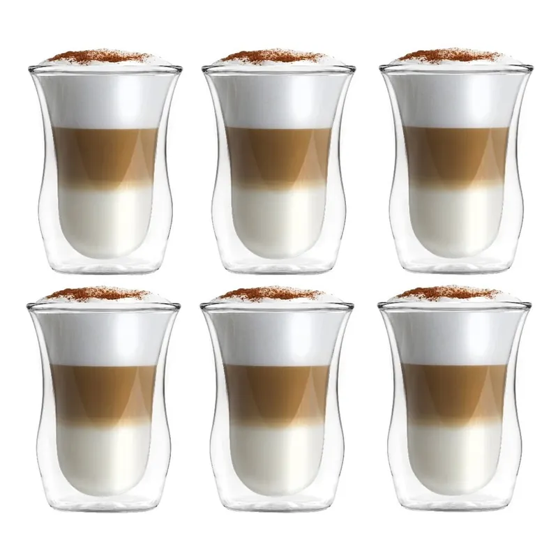 Bestseller Z podwójną ścianką szklane kubki zestaw 6 szt. 250 ml – Vialli Design Bonami