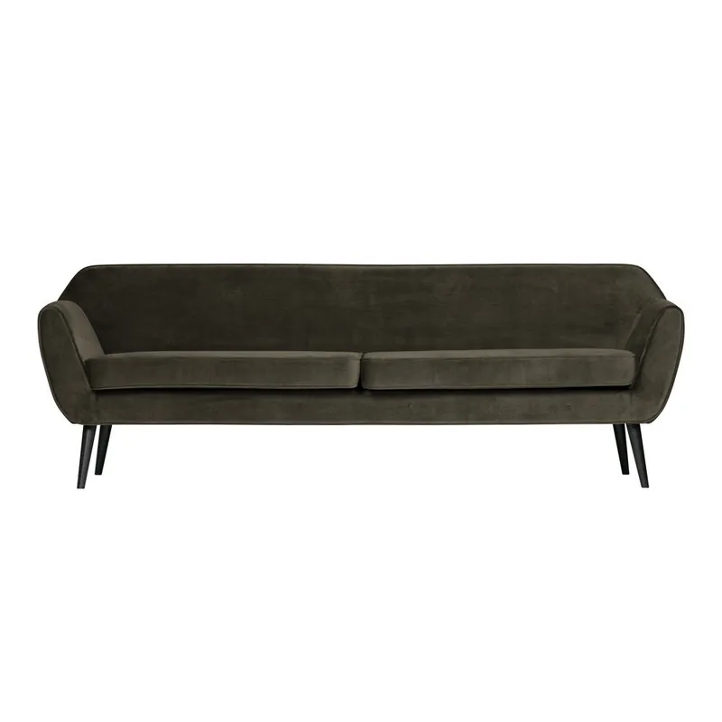 Taniej Ciemnozielona aksamitna sofa WOOOD Rocco, 230 cm Bonami