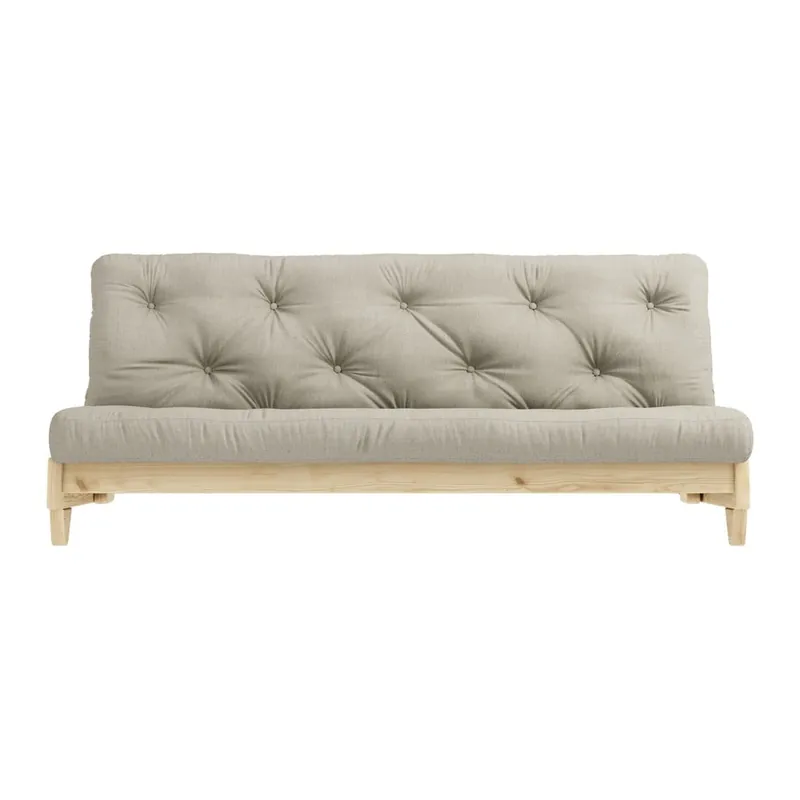 Darmowy zwrot Sofa rozkładana z lnianym pokryciem Karup Design Fresh Natural/Linen Bonami