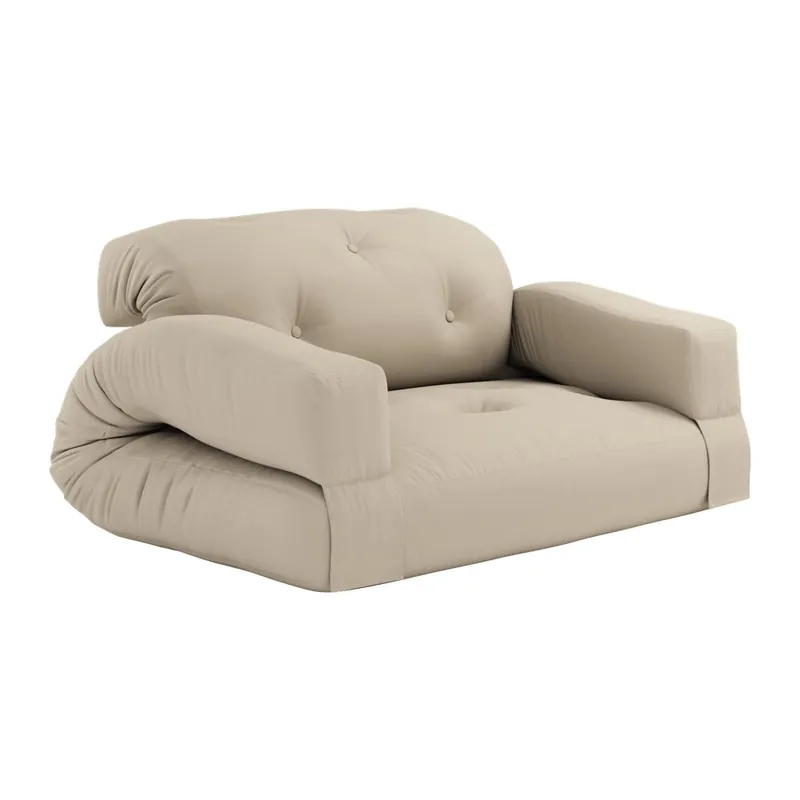 Beżowa sofa rozkładana odpowiednia na zewnątrz Karup Design OUT™ Hippo Beige Bonami Wyprzedaż