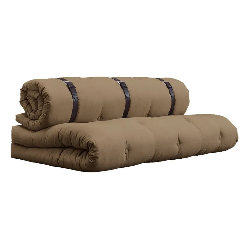 Promocja Sofa rozkładana z brązowym obiciem Karup Design Buckle Up Mocca Bonami