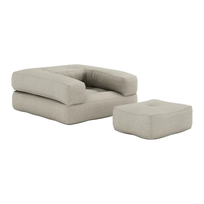 Rozkładany fotel z lnianym obiciem Karup Design Cube Linen Bonami Oferta czasowa