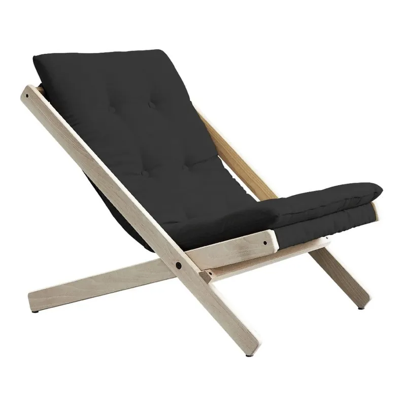 Fotel rozkładany Karup Design Boogie Dark Raw/Grey Bonami Szybka wysyłka