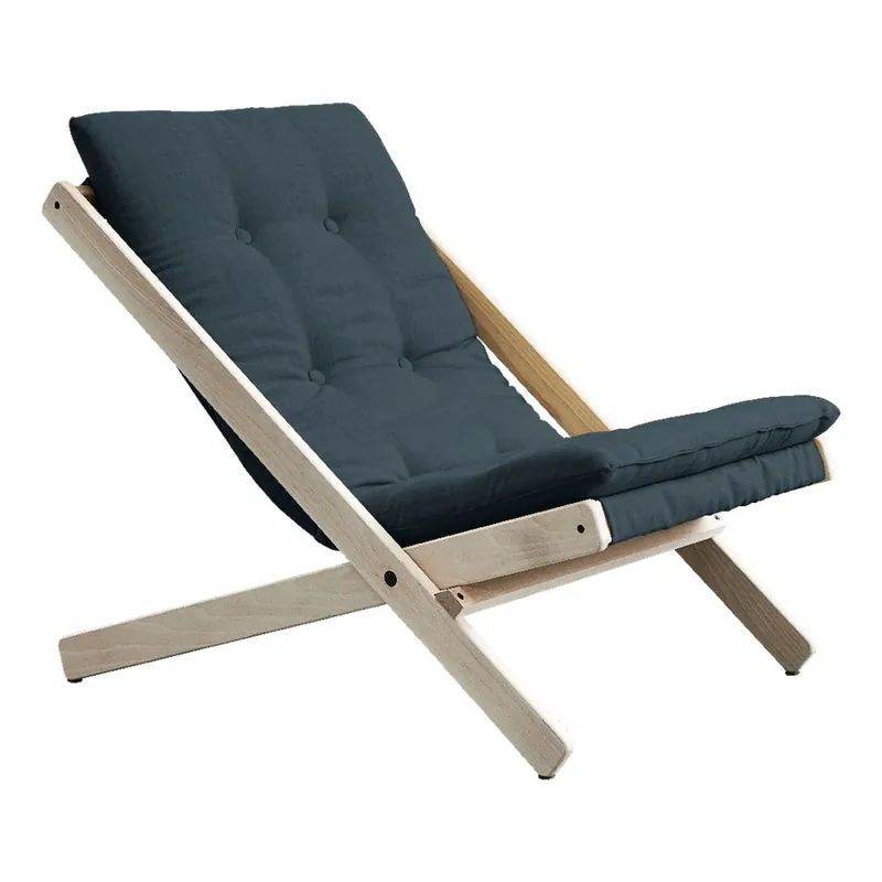 Fotel rozkładany Karup Design Boogie Raw/Petroleum Bonami Taniej