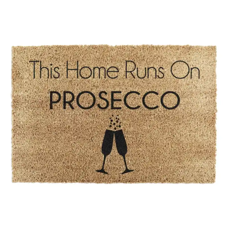 Wycieraczka z włókna kokosowego 40x60 cm This Home Runs On Prosecco – Artsy Doormats Bonami Nie przegap
