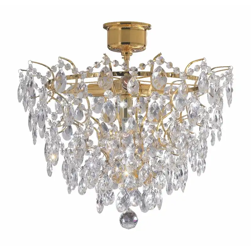 Żyrandol w kolorze złota Markslöjd Rosendal Luxy, ø 48 cm Bonami Premium