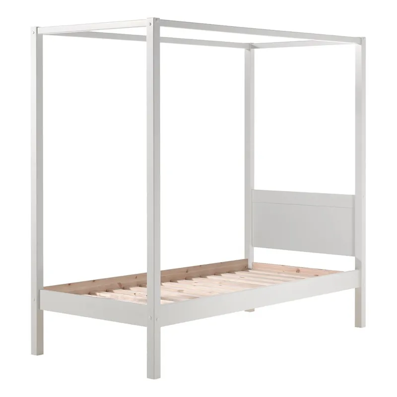 Bestseller Białe łóżko dziecięce 90x200 cm PINO CANOPY – Vipack Bonami