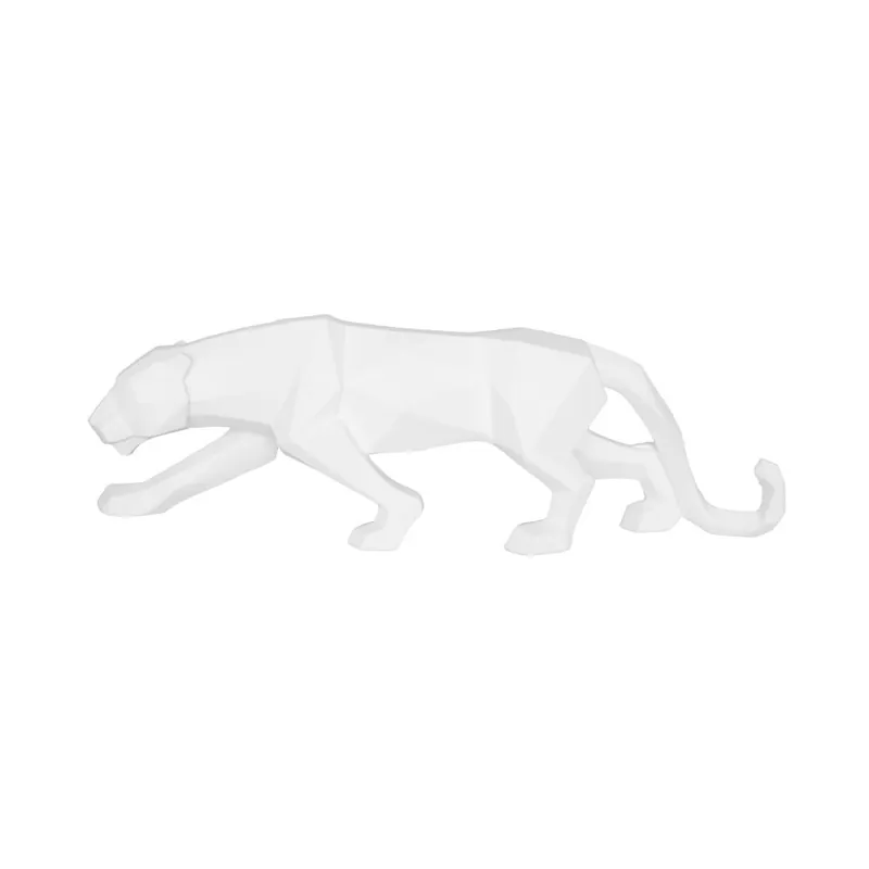 Tylko do końca tygodnia Matowa biała figurka w kształcie pantery PT LIVING Origami Panther Bonami
